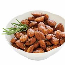 Pan Roasted Herbed Almonds - Crunchy Vegetable Starters